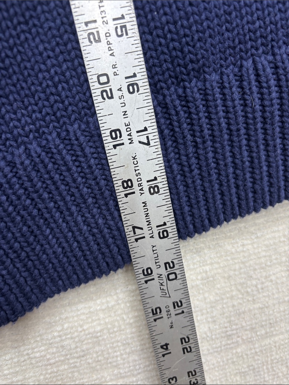 Caroline Constas | medium Cropped Navy Button-Front Women's Sweater - Picture 6 of 8